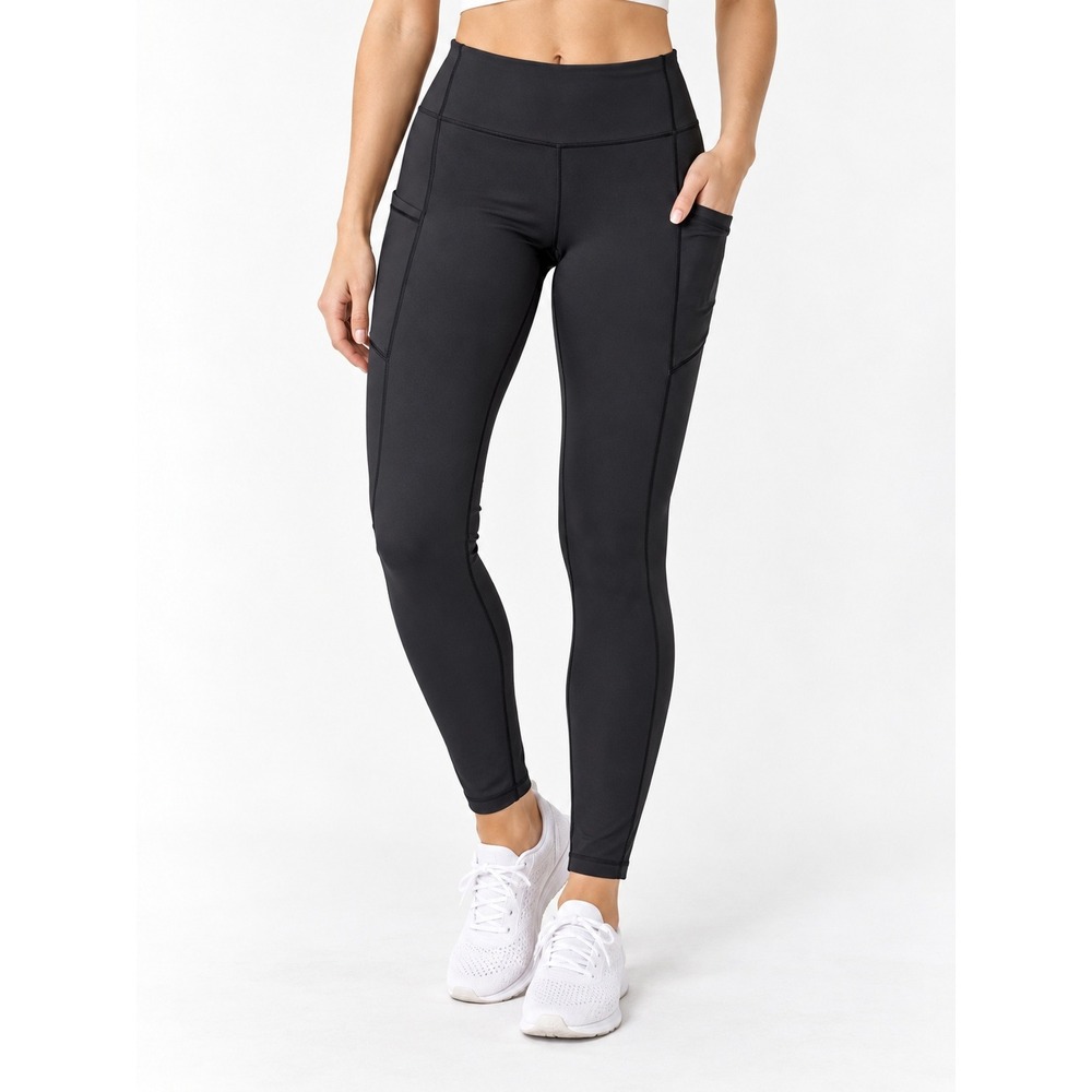Lululemon Speed Up Tight 28 Black Luxtreme Running Leggings Pockets Size 8